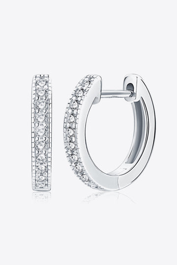Moissanit-Creolen - 925er Sterlingsilber
