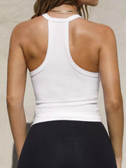 White cami racerback rear view