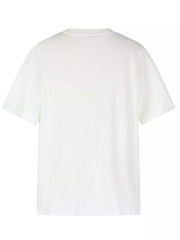 Back view of plain white T-shirt