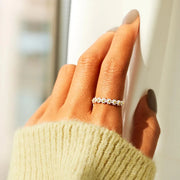 Flower band ring worn on hand