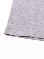 Gray men's crewneck T-shirt shown from the front