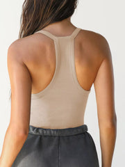 Beige cami racerback rear view