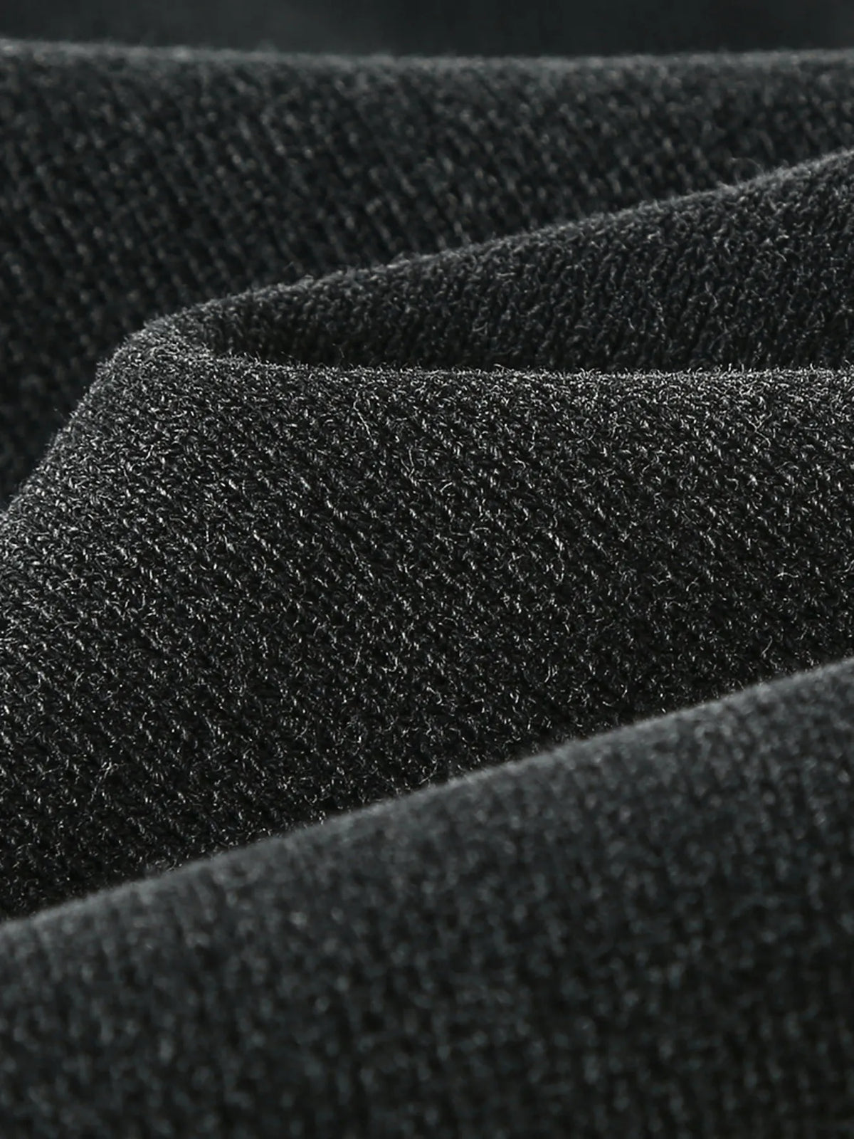 Close-up of the black fabric texture