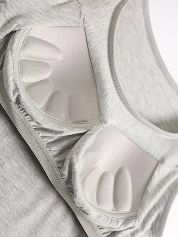 Close-up of padded cups in modal cami