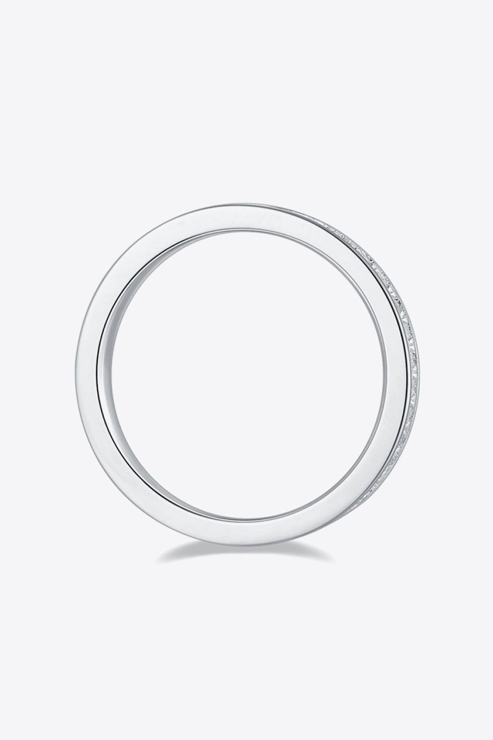 Back view of the plain circular band on a white background.