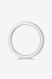 Back view of the plain circular band on a white background.