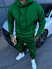 Close view of the hoodie's kangaroo pocket