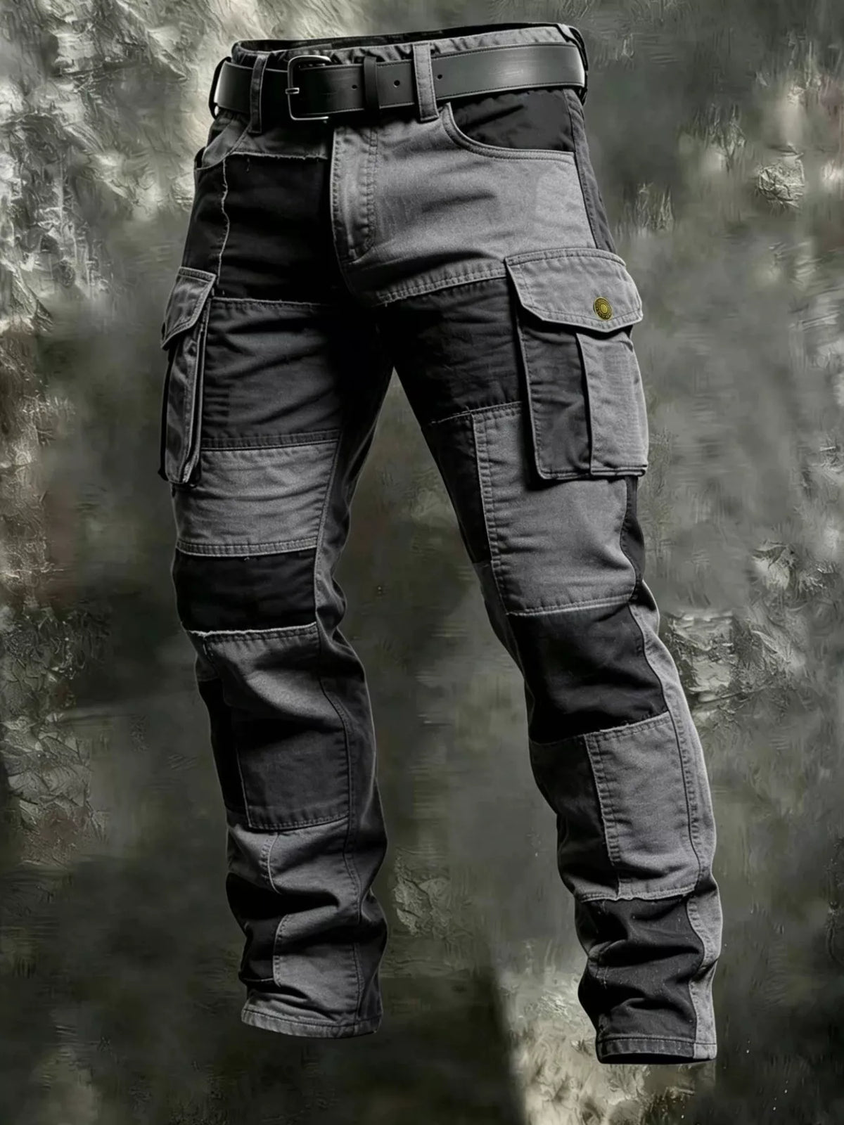 Back view of cargo pants showing waistband and pockets