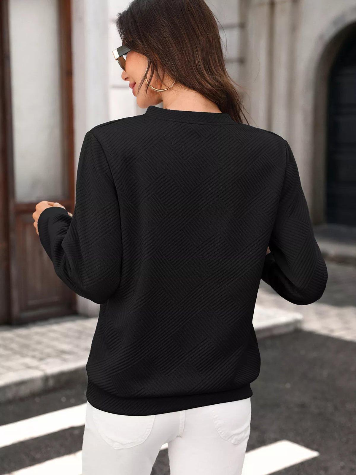 Sweatshirt shown laid flat