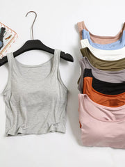 Gray padded tank with color options