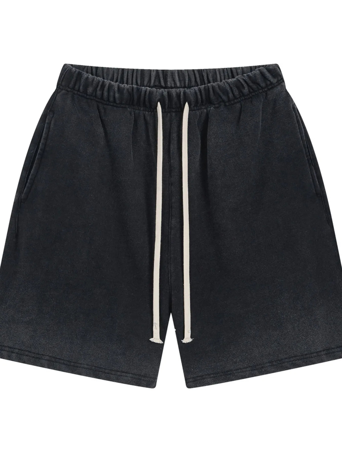 Black drawstring shorts