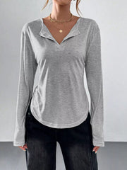Close view of the long sleeve and cuff