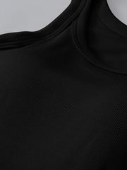 Soft viscose tank top with built-in bra shown in an alternate colour