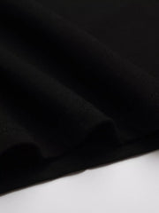 Close-up of black T-shirt fabric