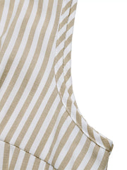 Detail of striped fabric and side seam