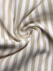Close-up of striped fabric drape
