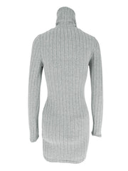 Back product view of gray dress