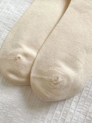 Close view of sock heel and toe