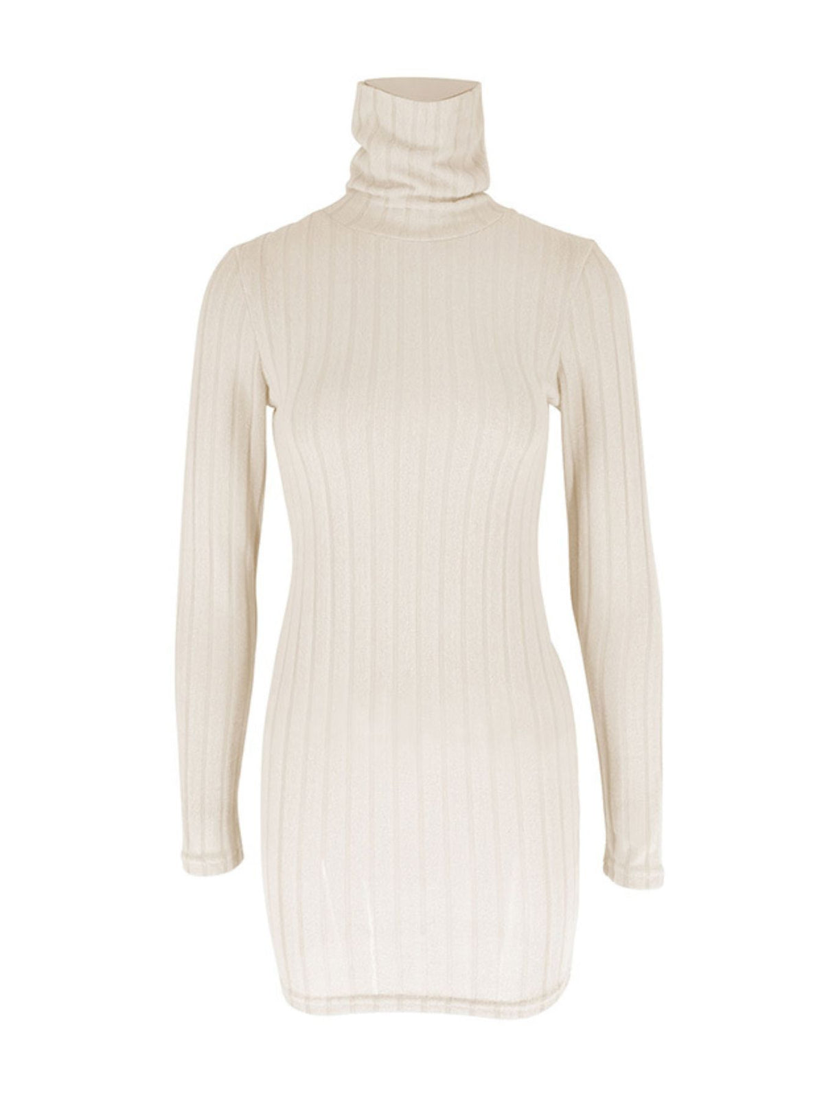 Front product view of beige dress
