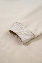 Close-up of ribbed sweatshirt cuff
