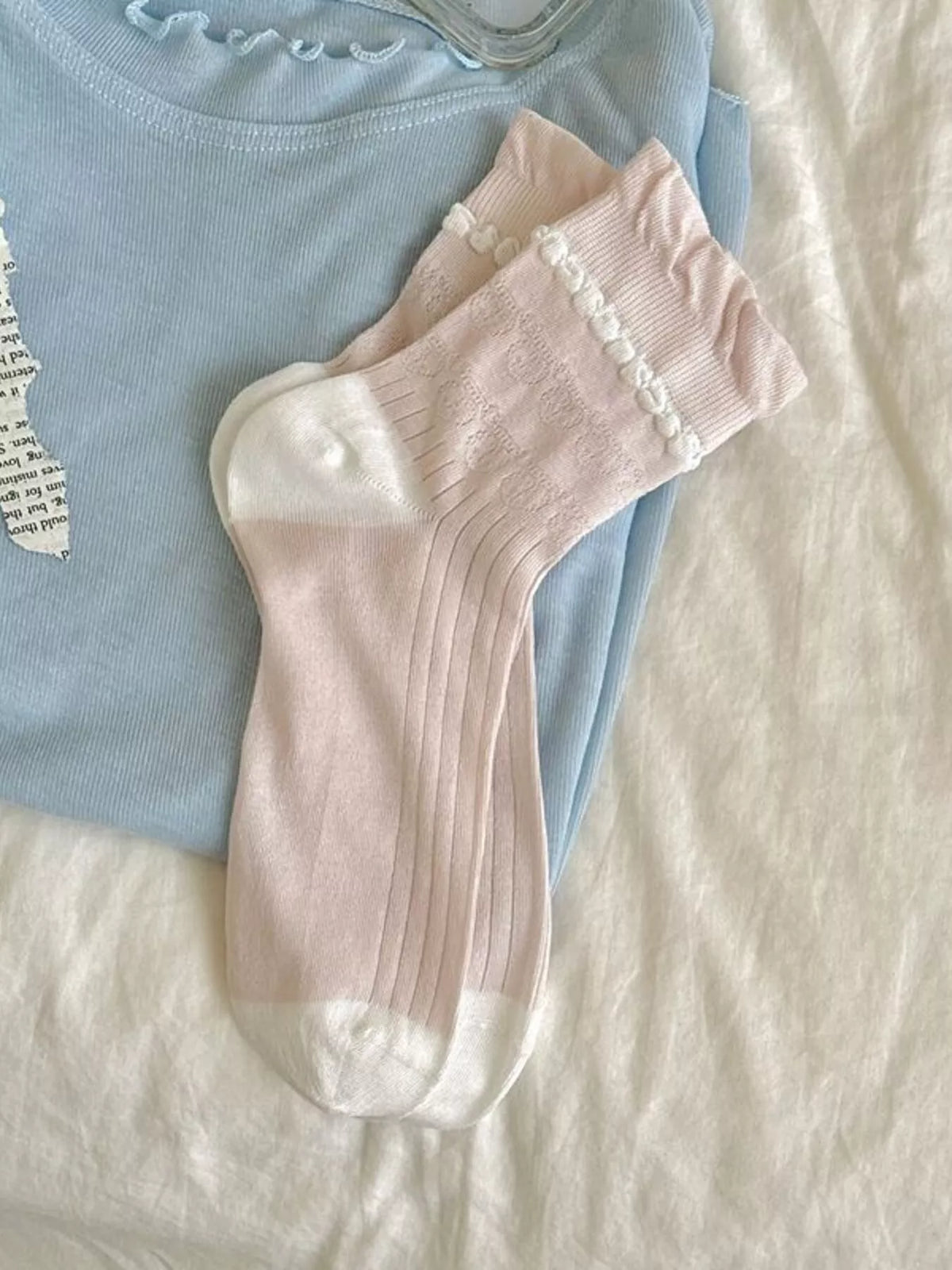 Sock cuff and ankle detail