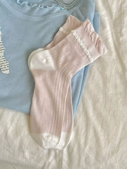 Sock cuff and ankle detail