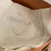 Classic platinum-plated 925 sterling silver bracelet