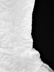 Close-up of textured bodice fabric