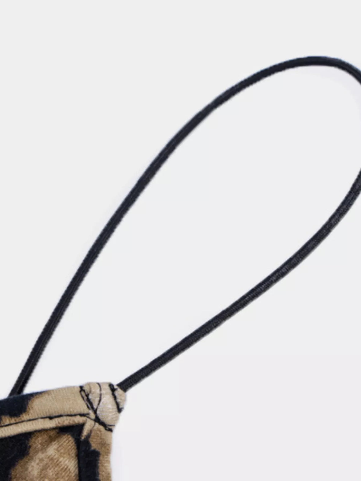 Close-up of spaghetti strap and neckline detail