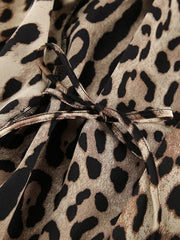 Leopard-print bra tie and strap detail
