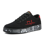 Round-toe lace-up platform sneakers, alternate view