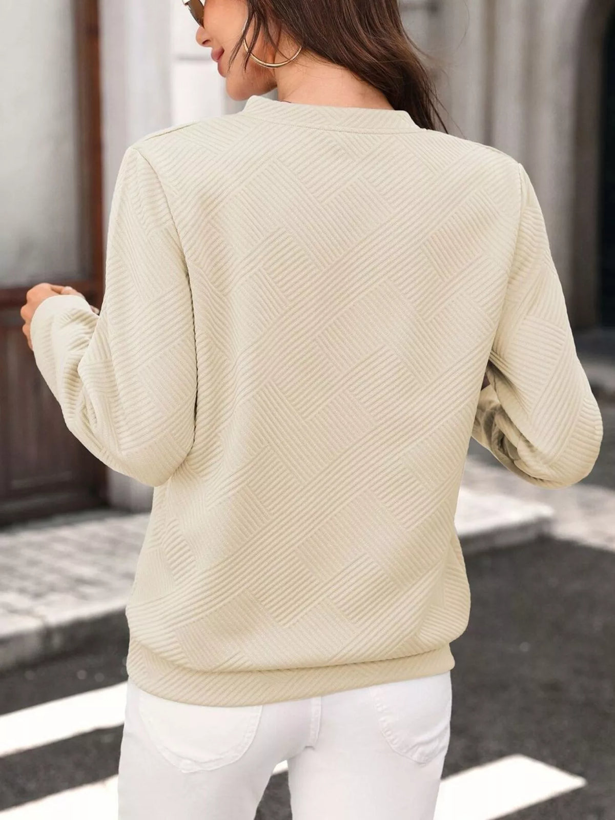 Close view of hem texture