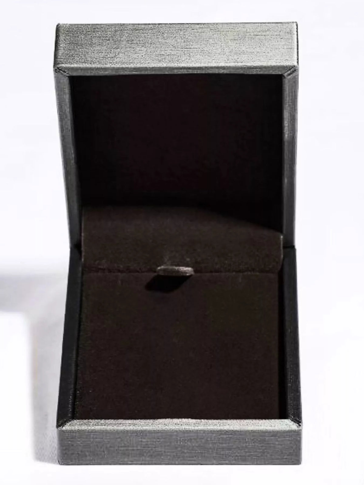 Open dark-lined jewelry box