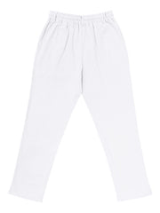 White pants displayed flat from the back
