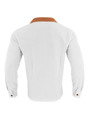 Alternate view of the contrast-collar button-up shirt