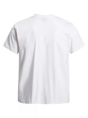 Back of black short-sleeve T-shirt shown plain without a graphic