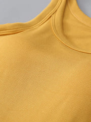Soft viscose tank top with built-in bra shown in an alternate colour