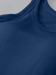 Soft viscose tank top with built-in bra shown in an alternate colour