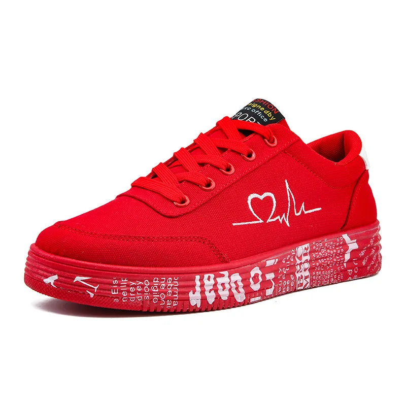 Round-toe lace-up platform sneakers, back view