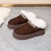Tan platform ankle boots shown on feet