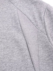 Gray crewneck T-shirt shown beside a matching second shirt